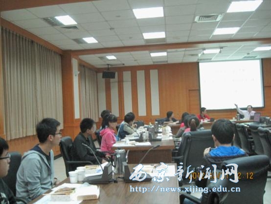 明新科大校领导与赴台学生座谈