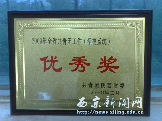 我校获得团省委多项表彰