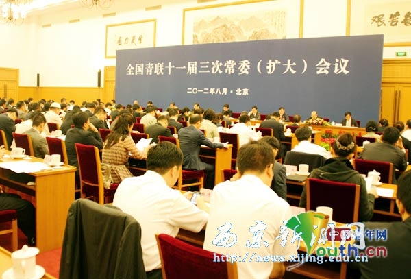任芳参加全国青联十一届三次常委(扩大)会议