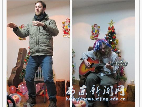 校领导走进班级与师生共庆元旦