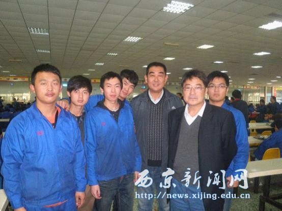 【机电工程系】领导看望比亚迪实习学生