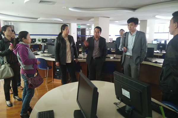 陕西银行学校来我校调研信息化建设